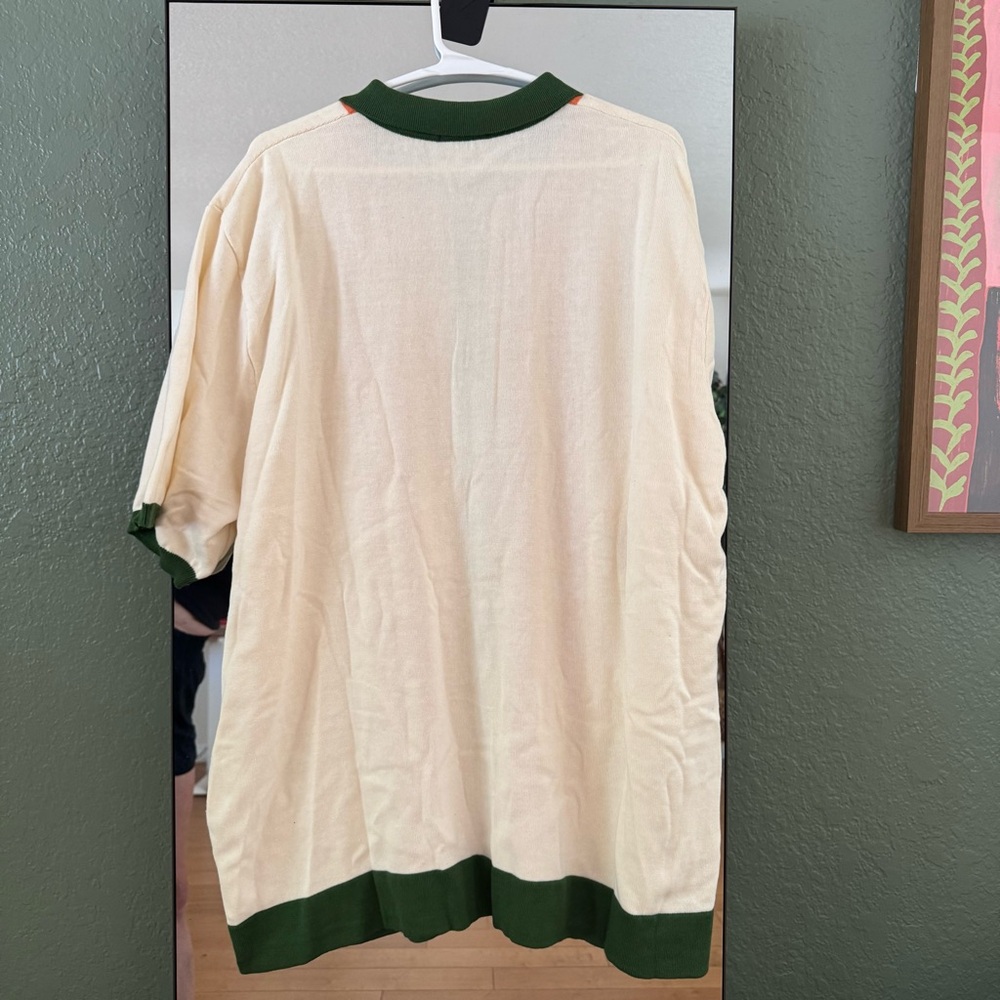 NWT Malbon Golf Gabbiano Knit Button Up Men's Shirt - Picture 12 of 15